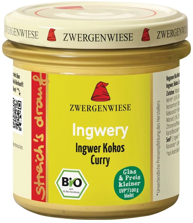 Zwergenwiese - streich's drauf Ingwery bio vegan 135g