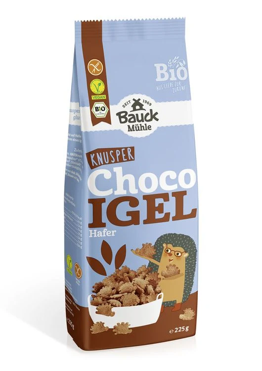 Bauck Mühle - Choco Igel Hafer Bio gf, 225g