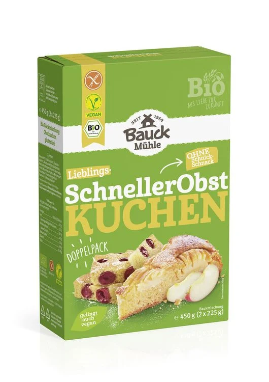 Bauck - Schneller Obstkuchen glutenfrei bio, 450g
