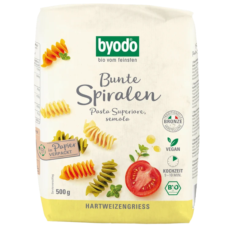 Byodo - Spiralen, semola, bunt bio, 500g
