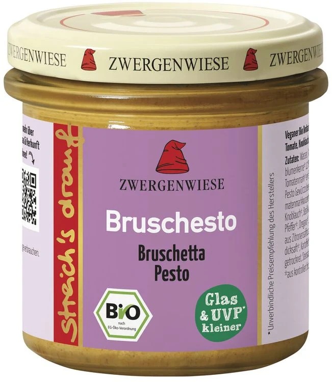 Zwergenwiese - streich's drauf Bruschesto bio vegan 135g