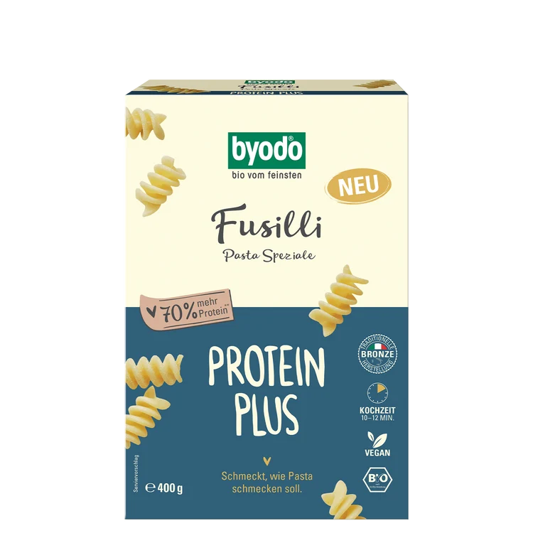 Byodo - Fusilli, Protein PLUS bio, 400g