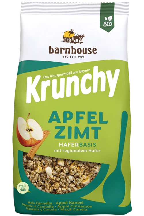 Barnhouse - Krunchy Apfel-Zimt 375g