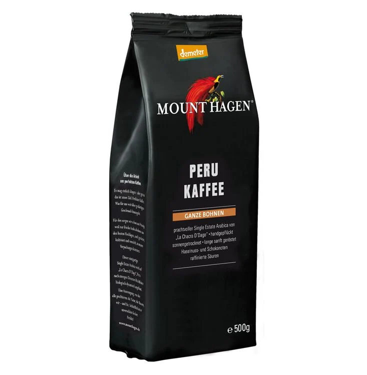 MOUNT HAGEN - Demeter Röstkaffee Bohne, 500g
