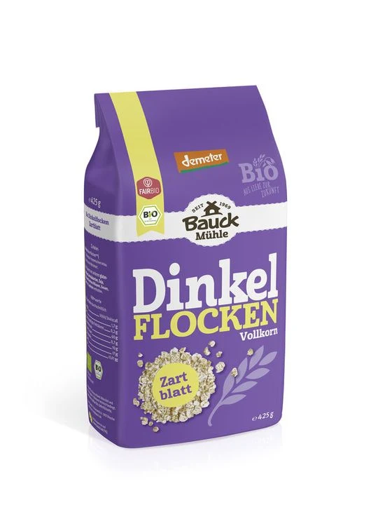 Bauck Mühle - Dinkelflocken Zartblatt Demeter, 425g