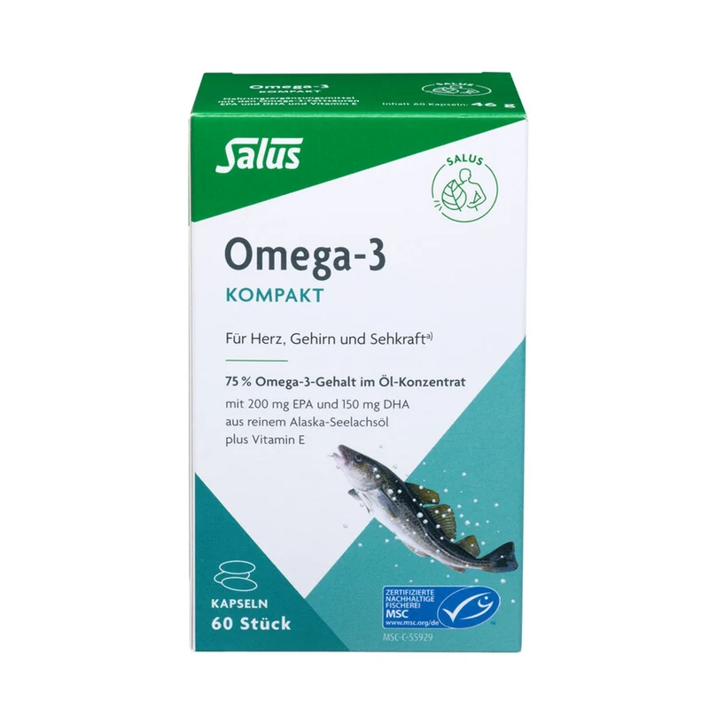 Salus® - Omega-3 Kompakt Kapseln 60 Kps, 46g