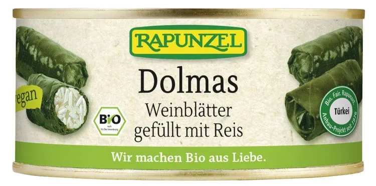Rapunzel - Dolmas Weinblätter gefüllt mit Reis, Projekt, 280g