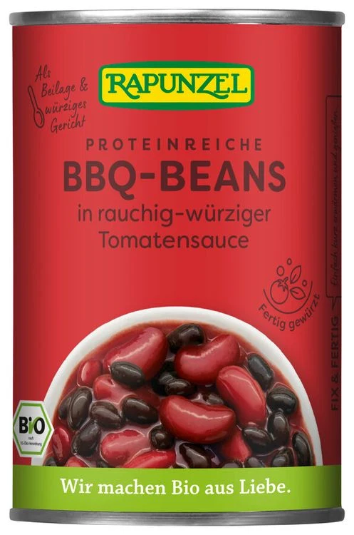 Rapunzel - BBQ-Bohnen in Tomatensauce bio vegan, 400g