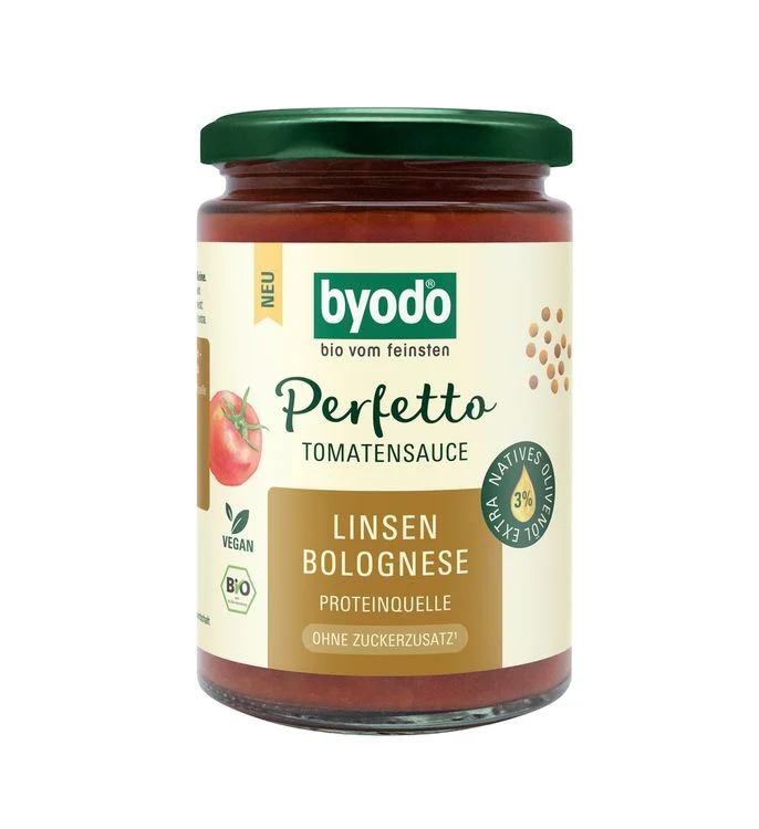 Byodo - Perfetto Tomatensauce Linsen Bolognese bio, 340ml