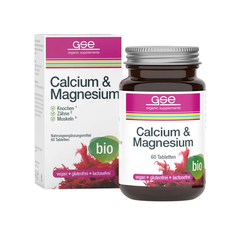 GSE - Calcium&Magnesium Complex (Bio), 60 Tabl. à 700mg, 42g
