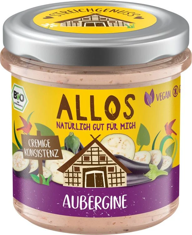 Allos - Streichgenuss Aubergine, 140g