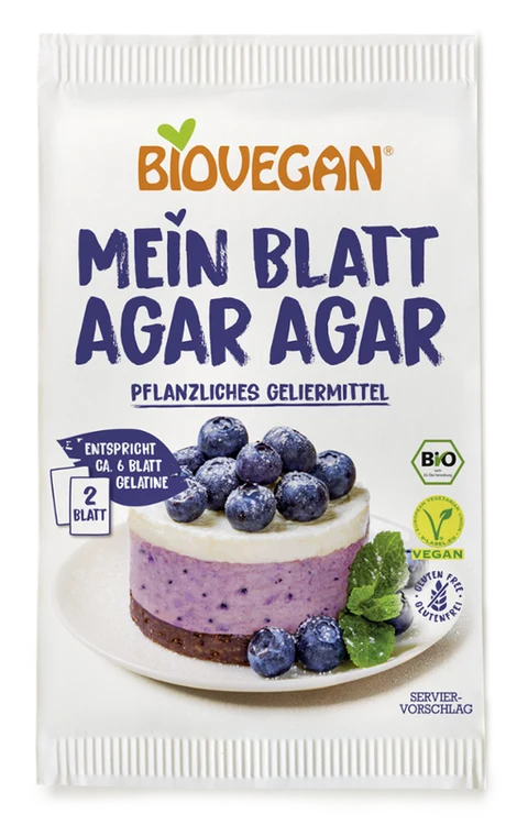 BIOVEGAN - Agar Agar Pflanzliches Geliermittel, 30g