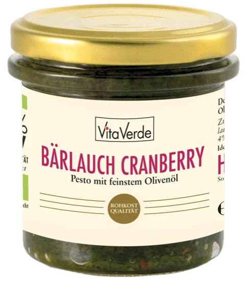 Vita Verde - Heldenkraut Bärlauch-Cranberry-Pesto bio, 140g