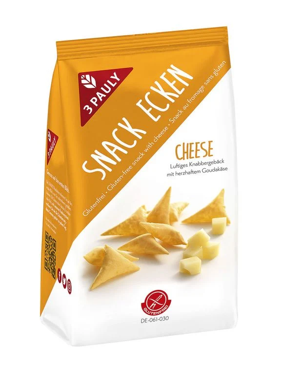 3 Pauly - Snack Ecken Cheese glutenfrei 50g