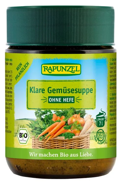Rapunzel - Klare Gemüsesuppe, ohne Hefe, 140g