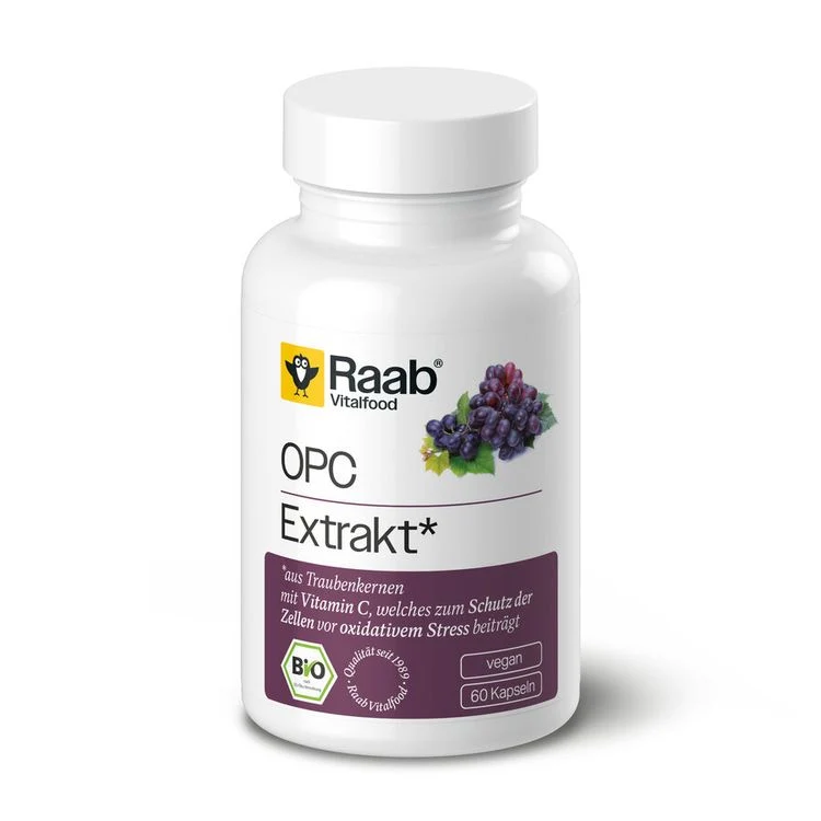 Raab Vitalfood - BIO OPC Extrakt 60 Kapseln à 450 mg, 27g