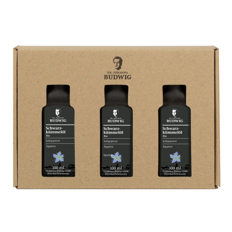 Dr. Johanna Budwig - Schwarzkümmelöl bio, 3x100ml