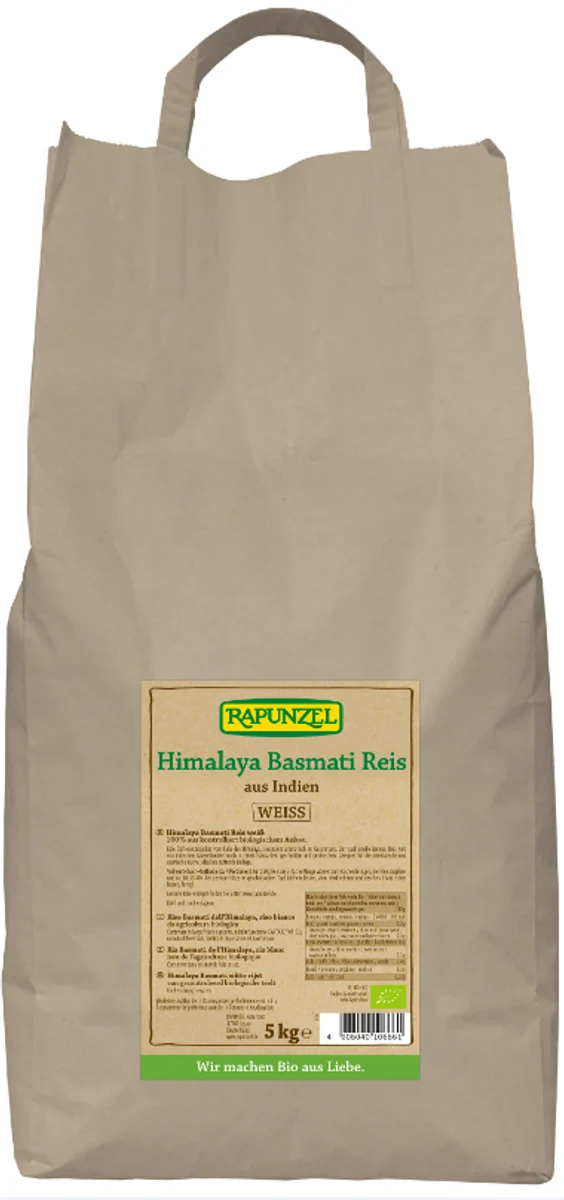 Rapunzel - Himalaya Basmati Reis weiß bio vegan, 5kg