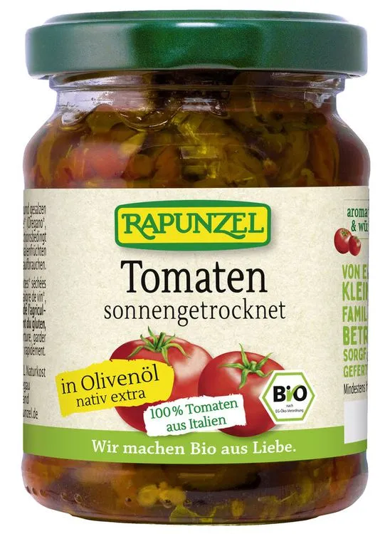 Rapunzel - Tomaten getrocknet in Olivenöl, aromatisch-würzig, 120g