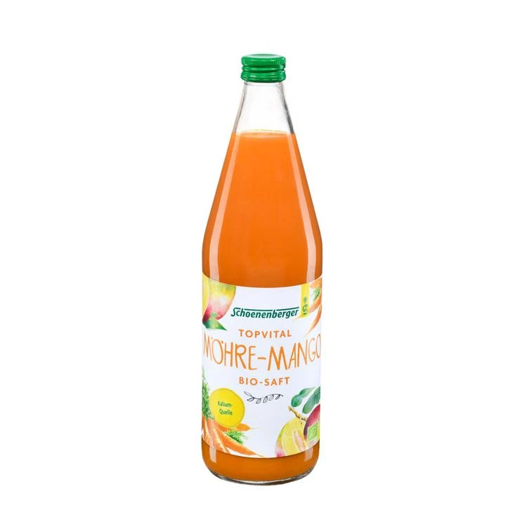 Schoenenberger® - TopVital Möhre-Mango Bio-Saft, 750ml
