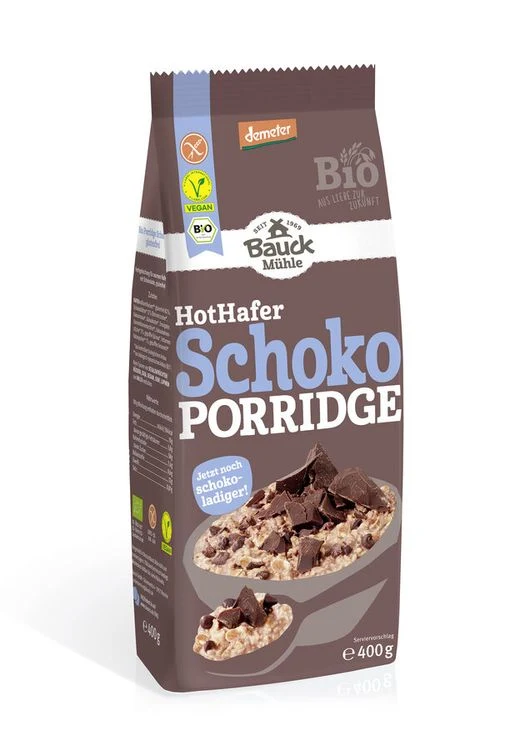 Bauck Mühle - Hot Hafer Schoko glutenfrei Demeter, 400g