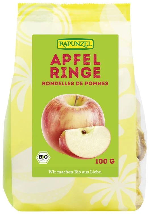 Rapunzel - Apfelringe, 100g