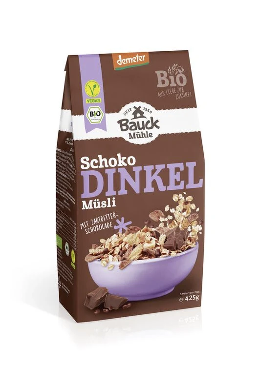 Bauck Mühle - Dinkel Müsli Schoko Demeter, 425g