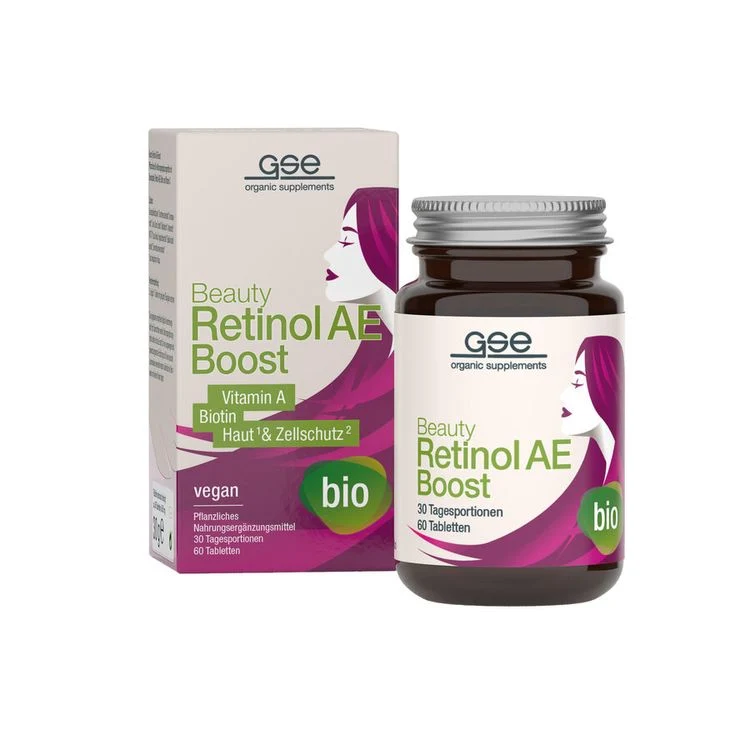 GSE - Beauty Retinol AE-Boost (Bio), 60 Tabl. à 500mg, 30g