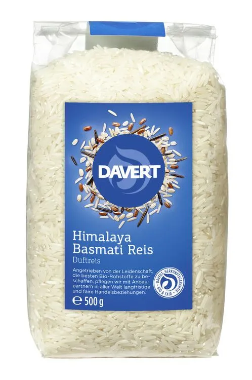 Davert - Himalaya Basmati Reis weiß, 500g