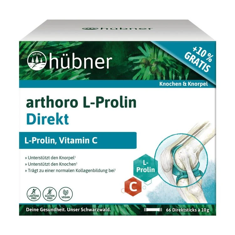 Hübner - arthoro L-Prolin Direkt Sondergröße 66 Sticks