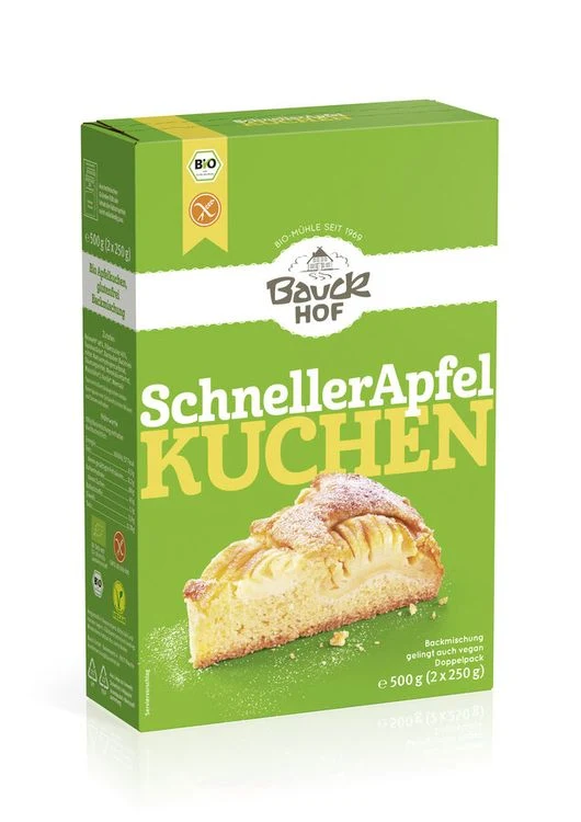 Bauck - Schneller Apfelkuchen glutenfrei Bio, 500g