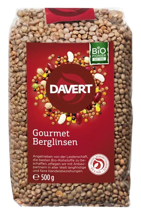 Davert - Gourmet Berglinsen, 500g