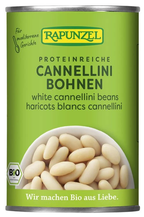 Rapunzel - Weiße Cannellini Bohnen in der Dose, bio, 400g