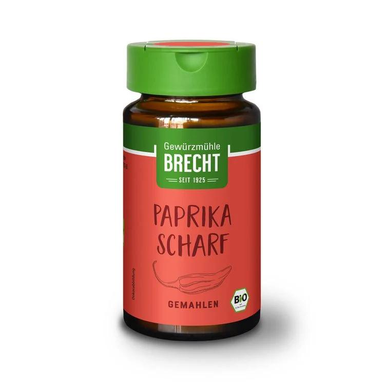 Brecht - Paprika scharf bio im Glas 35g