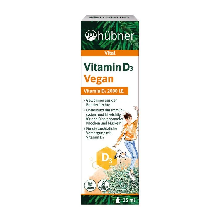 Hübner - Vitamin D3 Tropfen Vegan 15ml