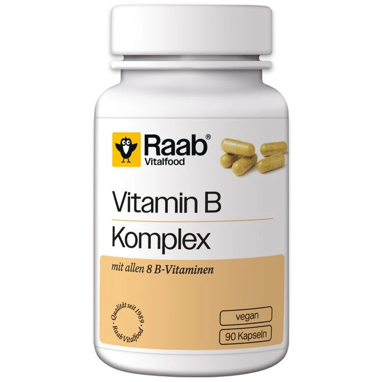 Raab Vitalfood - Vitamin B-Komplex Kapseln, 90 Kaps.