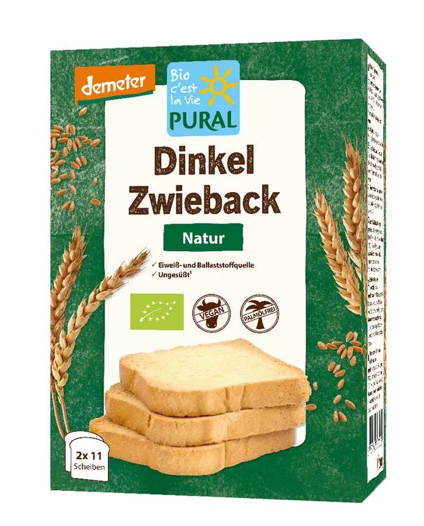 Pural - Dinkel Zwieback demeter 200g