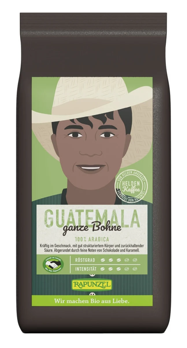 Rapunzel - Heldenkaffee Guatemala ganze Bohne, bio 250g