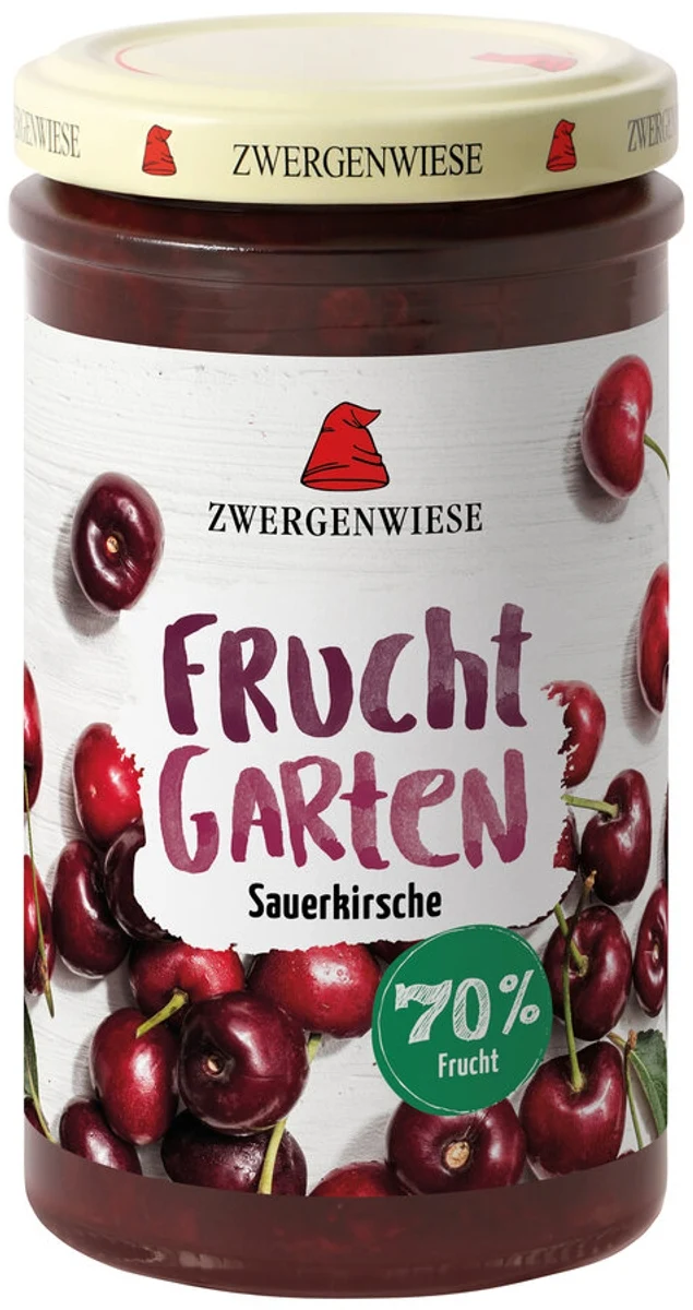 Zwergenwiese - Fruchtgarten Sauerkirsche bio vegan 225g