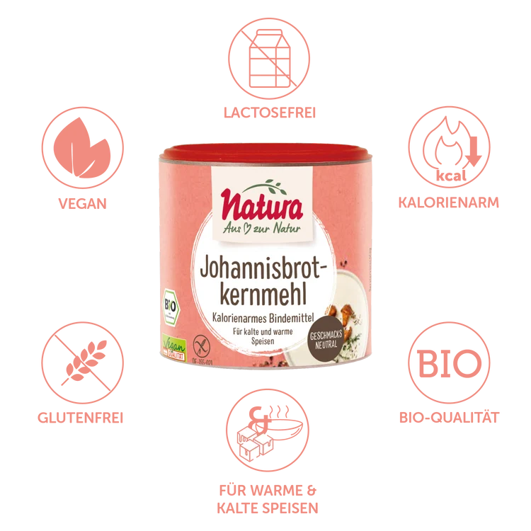 Natura - Johannisbrotkernmehl, bio glutenfrei 100g