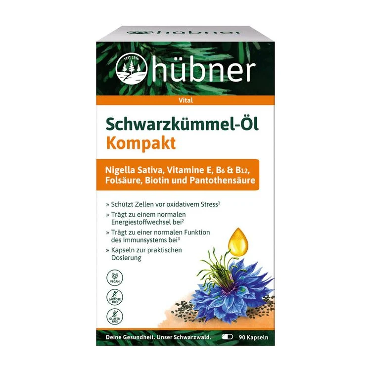 Hübner - Schwarzkümmel-Öl Kompakt 90 Kapseln