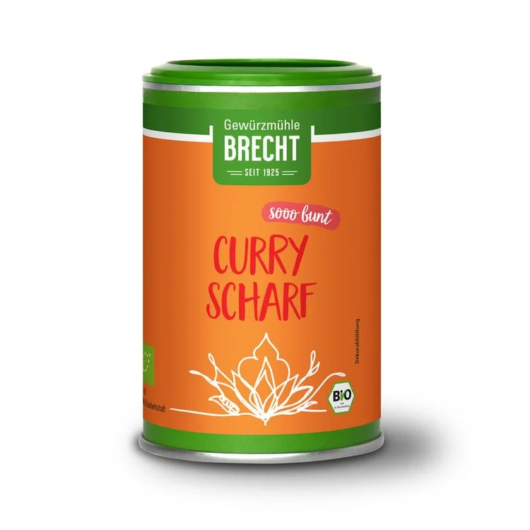 Brecht - Curry Scharf bio, 55g