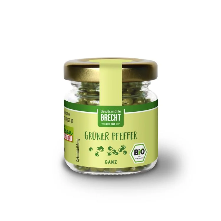 Brecht - Pfeffer grün ganz, bio, 10g