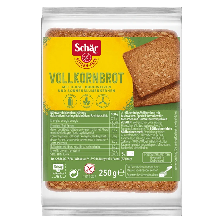 Schär - Vollkornbrot glutenfrei, 250g