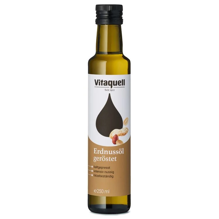 Vitaquell - Erdnuss-Öl geröstet, kaltgepresst, 250ml