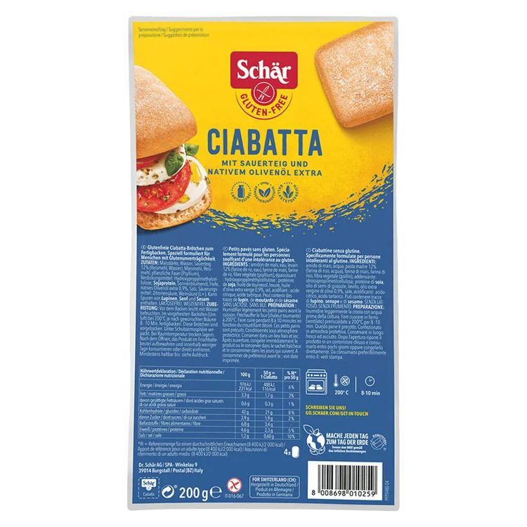 Schär - Ciabatta glutenfrei, 200g