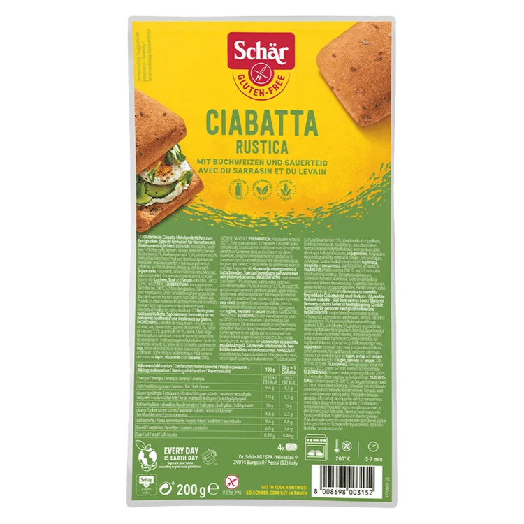 Schär - Ciabatta Rustica glutenfrei, 200g