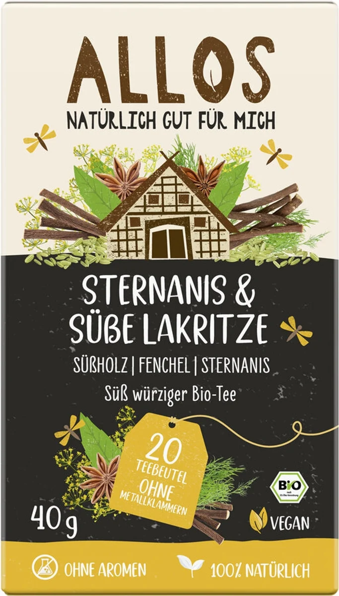 Allos - Sternanis & Süße Lakritze Tee bio 20 Teebeutel 40g