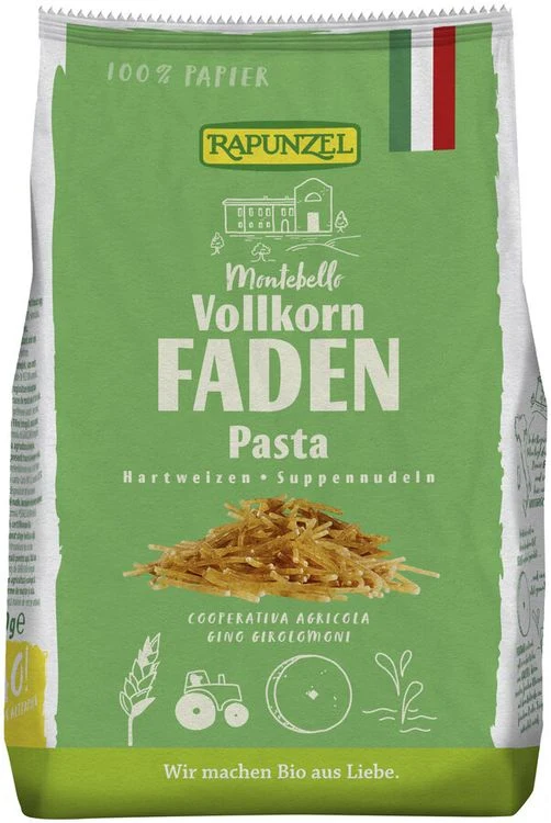 Rapunzel - Faden Suppennudeln, Vollkorn, bio 250g