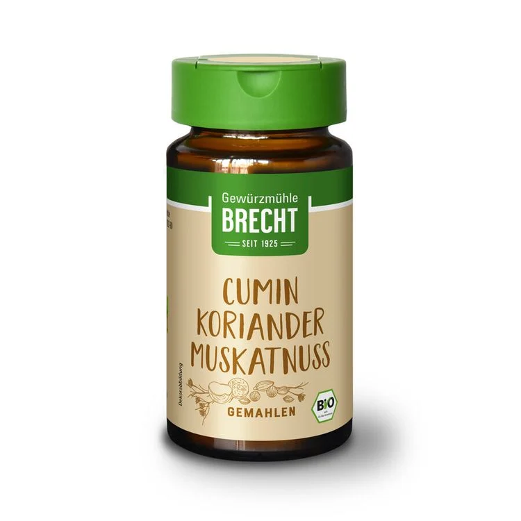 Brecht - Cumin-Koriander-Muskatnuss gemahlen bio, 35g
